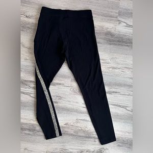 Express rhinestone stripe leggings